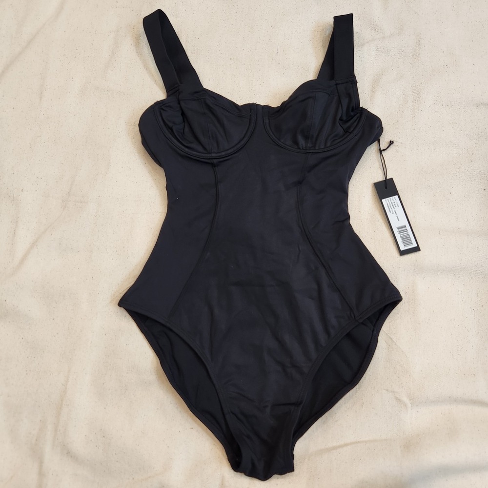 New TA3 Lifty Swimsuit XS Black Short B / C Underwire Shapewear Support Swim